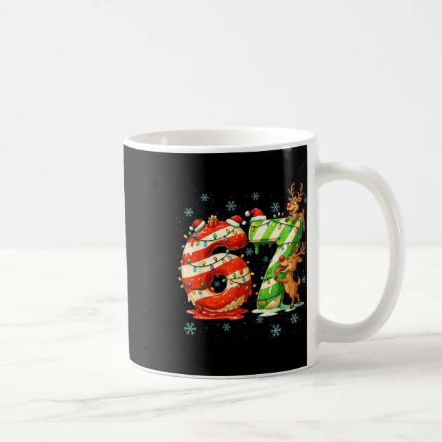 Mug 67 Meme de Noël 6 7 Nombres Six Sept Génération Z  (Droite)