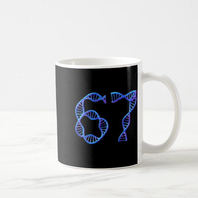 Mug 67 Mème de numéro drôle Réplication de l'ADN Biolo (Droite)