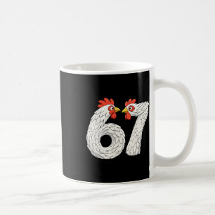 Mug 67 Meme de poulet Six Sept Drôle Enfants Adolescen