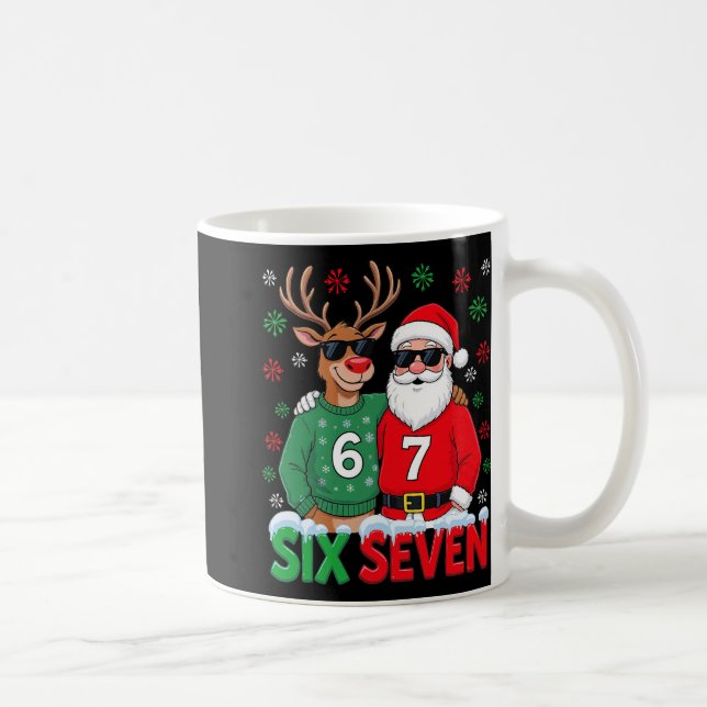 Mug 67 Meme drôle de Noël Santa Six Seven  (Droite)