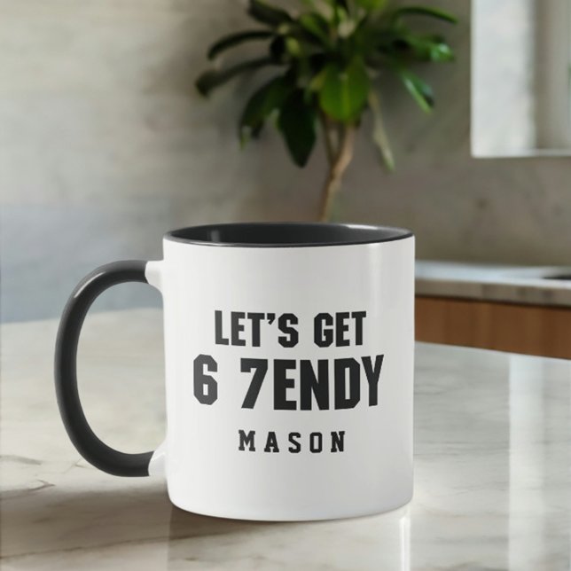 Mug 67 Mème Drôle Obtenons Six Sept Sendy 6 7ème (Créateur téléchargé)