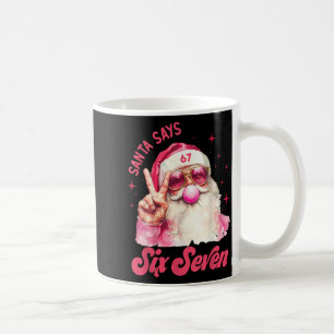 Mug 67 Meme Drôle Six Sept Noël 6-7 Meme Santa 6