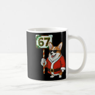 Mug 67 Meme Drôle Six Sept Noël Corgi Chien Amoureux 