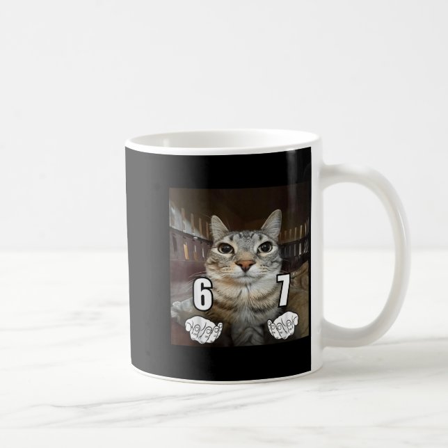 Mug 67 Meme Funny Cat Six Seven Meme 6 7  (Droite)