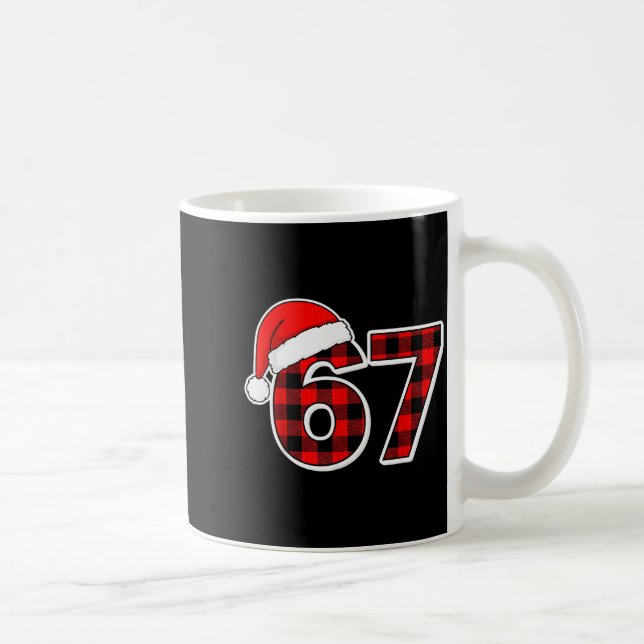 Mug 67 Meme Funny Christmas Red Plaid Xmas Pajamas Sla (Droite)