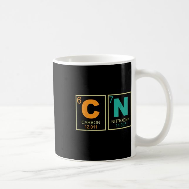 Mug 67 Meme Funny Teacher Science Periodic Table Retro (Droite)
