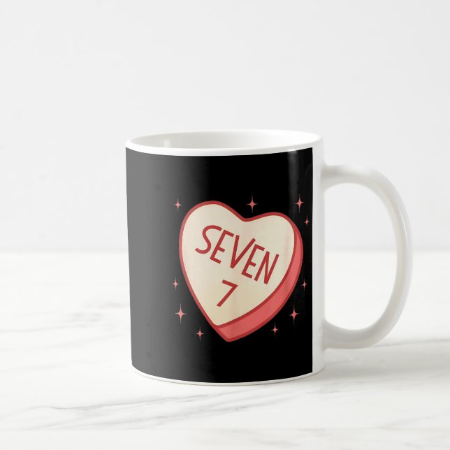 Mug 67 Meme Saint Valentin Cœur de Bonbon Six Sept Mat (Droite)