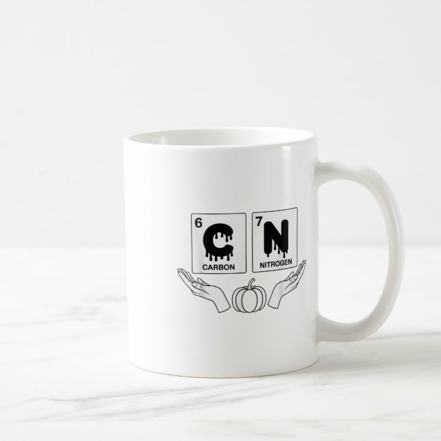 Mug 67 Meme Science Chemistry Funny Pumpkin Art Nerd J (Droite)