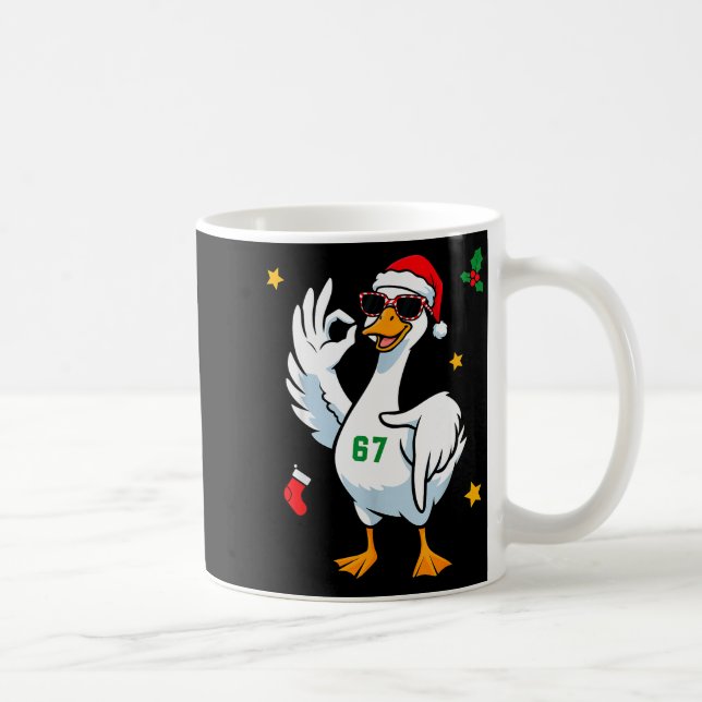 Mug 67 Meme Silly Goose 6 7 Drôle Six Sept Noël  (Droite)