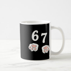 Mug 67 Mème Six Sept 6 7 Chemise Mème Drôle Chat 67 