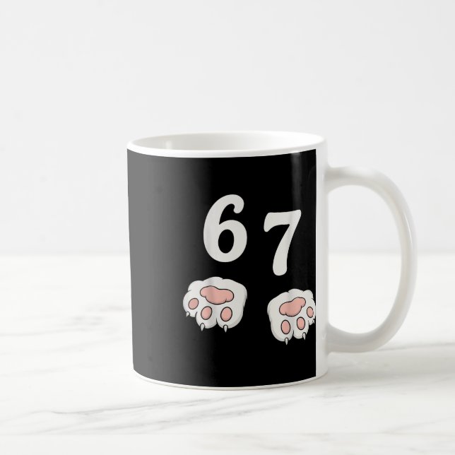 Mug 67 Mème Six Sept 6 7 Chemise Mème Drôle Chat 67  (Droite)
