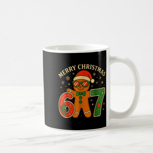Mug 67 Meme Six Seven 6 7 Meme Funny Christmas Gingerb (Droite)