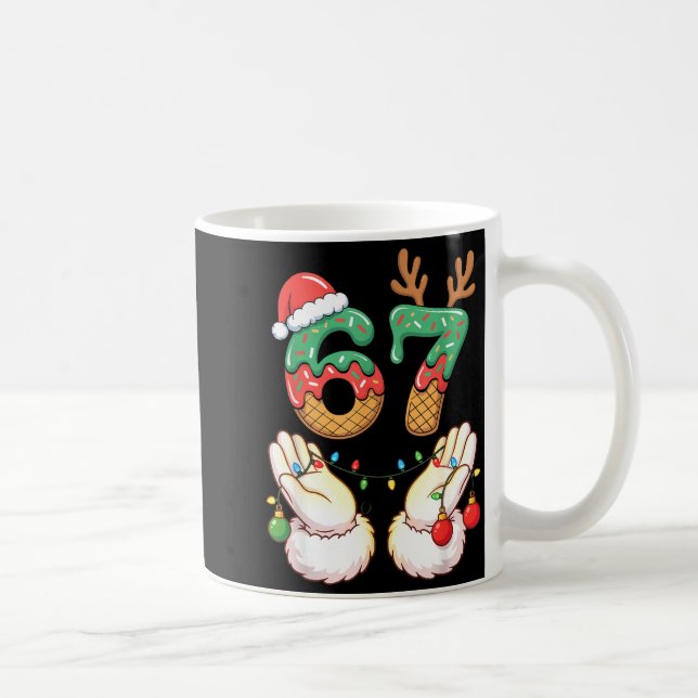 Mug 67 Meme Six Seven 6 7 Meme Funny Christmas Santa R (Droite)