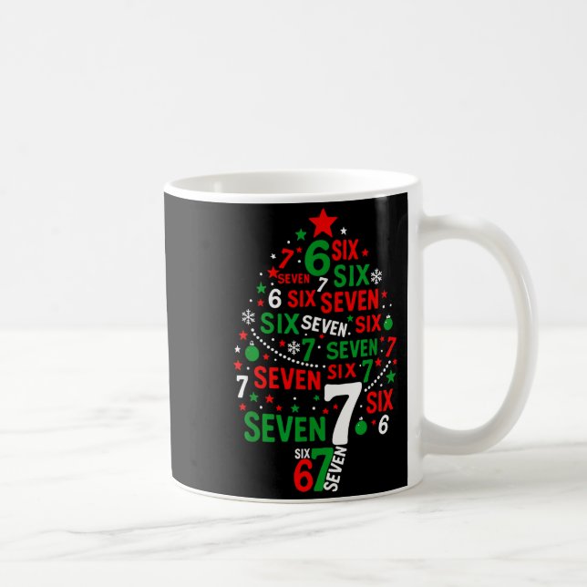 Mug 67 Meme Six Seven Boys Girls Kids Christmas Tree  (Droite)