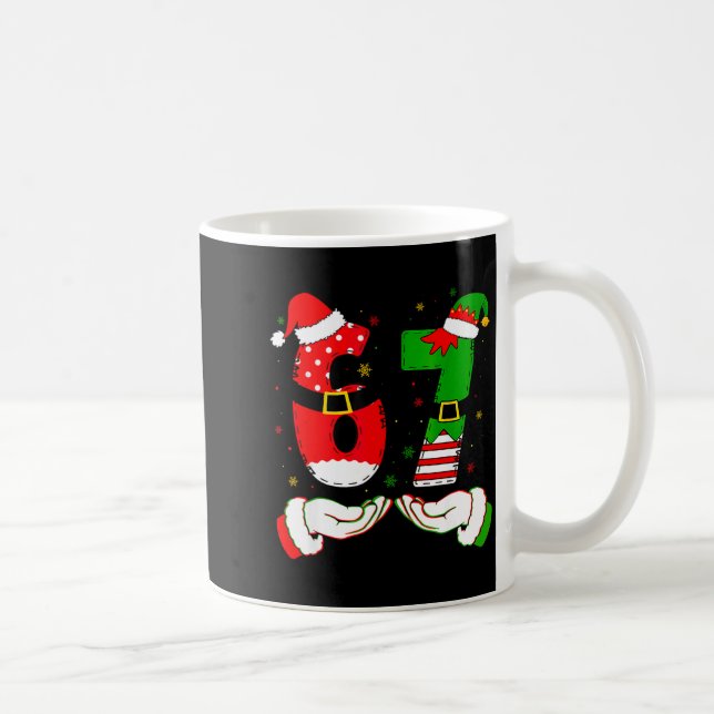 Mug 67 Meme Six Seven Christmas Shirt Kids Women Men B (Droite)