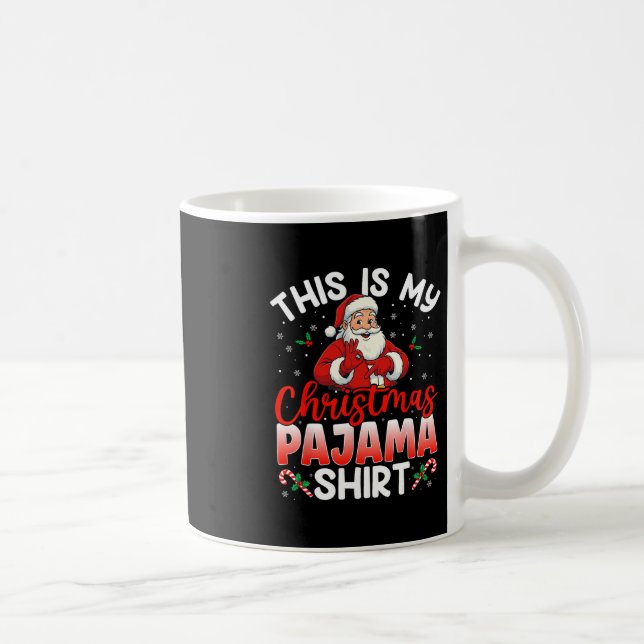 Mug 67 Meme Six Seven Drôles de Pyjamas de Noël Père N (Droite)