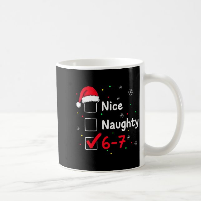 Mug 67 Meme Six Seven Men Boys Christmas 6-7 Meme Nice (Droite)