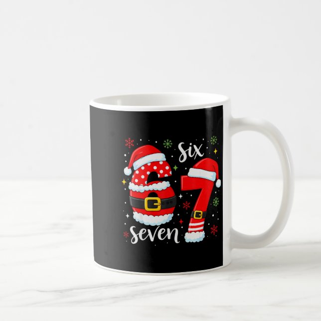 Mug 67 Meme Six Seven Santa 6 7 Noël drôle garçons K (Droite)