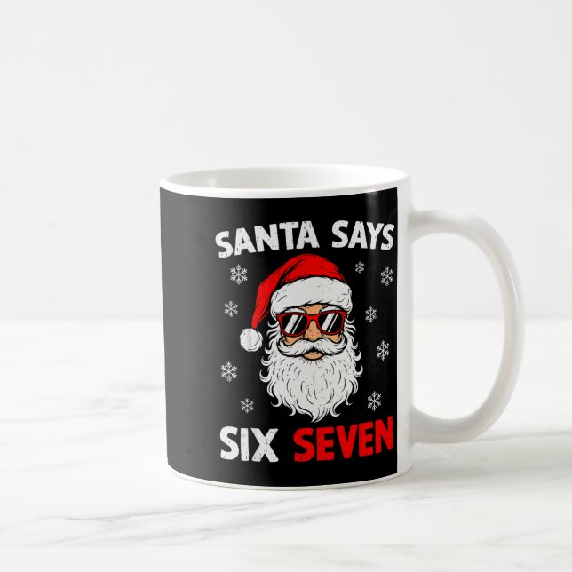 Mug 67 Meme Six Seven Santa Drôle de Noël Meme Hommes  (Droite)