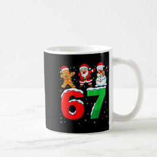 Mug 67 Meme Six Seven Santa en dab 6 7 Noël drôle