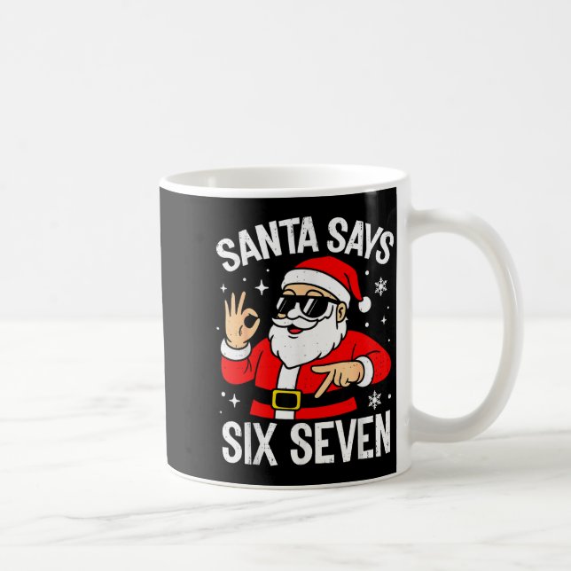 Mug 67 Meme Six Seven Santa Noël drôle Génération Z Al (Droite)