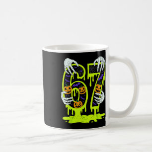 Mug 67 Meme Squelette Halloween Drôle Six Sept Tendanc