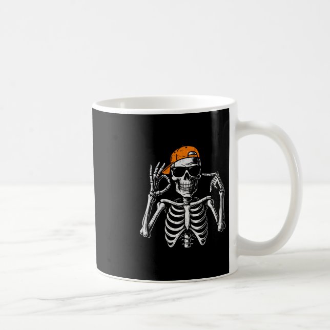 Mug 67 Meme Squelette Halloween Drôle Six Sept Tendanc (Droite)