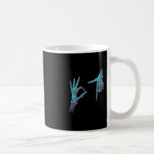 Mug 67 Meme Squelette Main 6 7 Halloween Six Sept Drôl