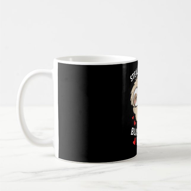 Mug 67 Mème vole des coeurs Saint-Valentin paresseux E (Gauche)
