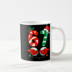 Mug 67 Noël 6 7 Meme Mignon Canne à Sucre 67 Meme Xmas