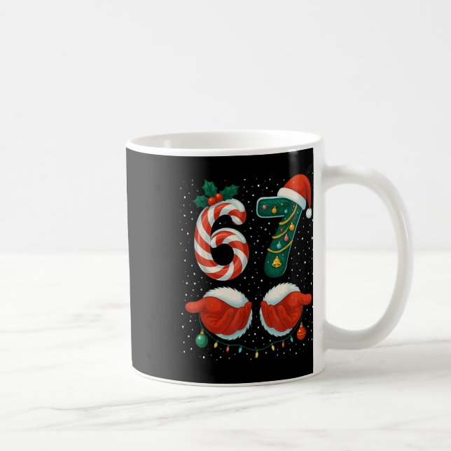 Mug 67 Noël 6 7 Mème Pyjama Fête Gen Alpha Sl (Droite)