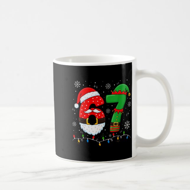 Mug 67 Noël 6 7 Mème Pyjama Fête Gen Alpha Sl (Droite)
