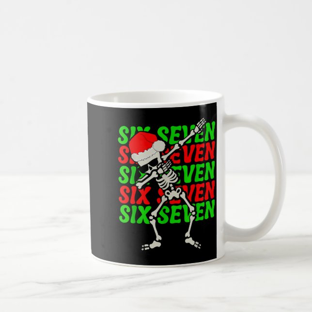 Mug 67 Noël Drôle Six Sept Mème Brainrot Dabbing (Droite)