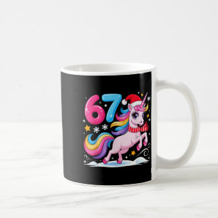 Mug 67 Noël Licorne Mignonne Six Sept Mème 6 7 Chris