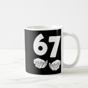 Mug 67 Numéro Soixante-sept Mains Drôles Mème Ado Enfa