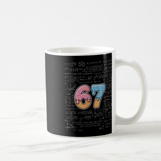 Mug 67 Prof de maths Mathématiques 67ème Numéro Glace  (Droite)