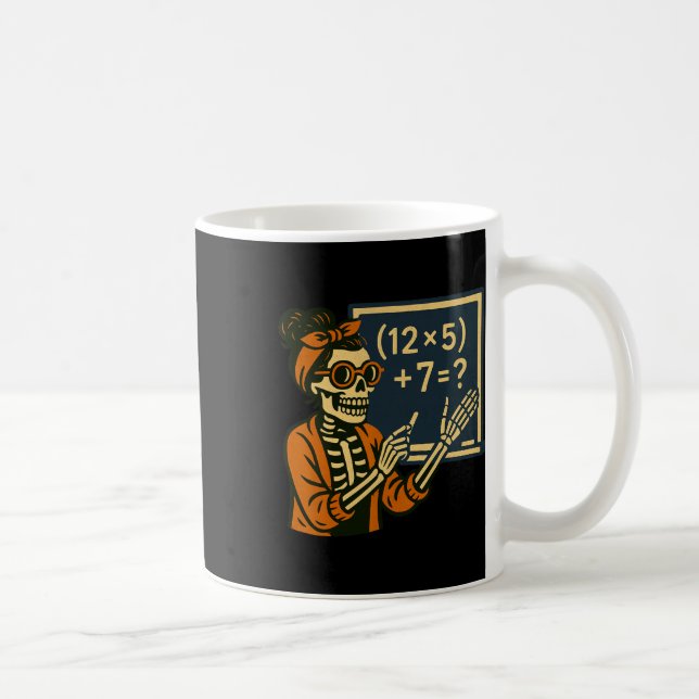 Mug 67 Professeur Halloween Squelette Six Sept Mème Ce (Droite)