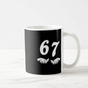 Mug 67 Six Sept Avec Mains Noir Et Blanc Art