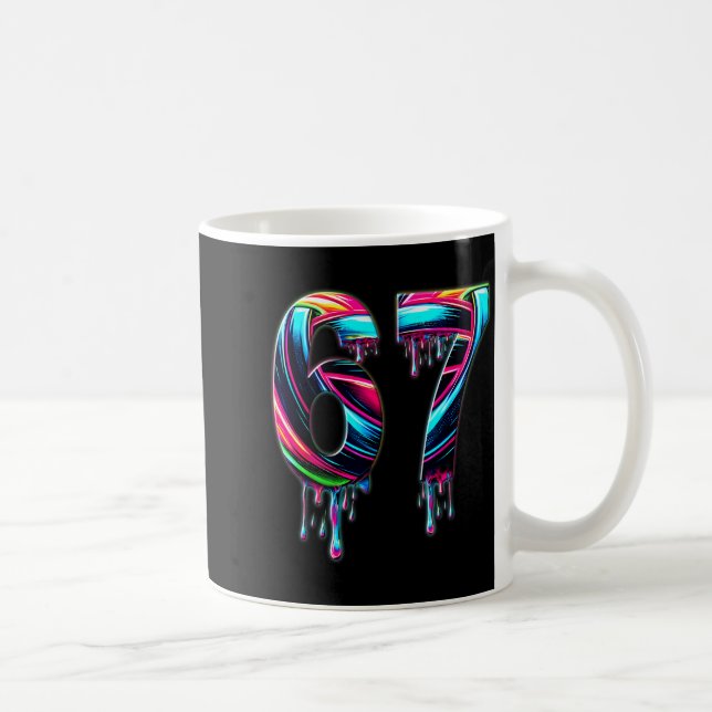 Mug 67 Six Seven 6 7 Création de Mème Drôle 6 7  (Droite)
