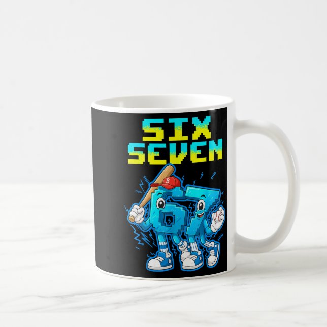Mug 67 Six Seven 6-7 - Funny Italian Brainrot Kids Bas (Droite)
