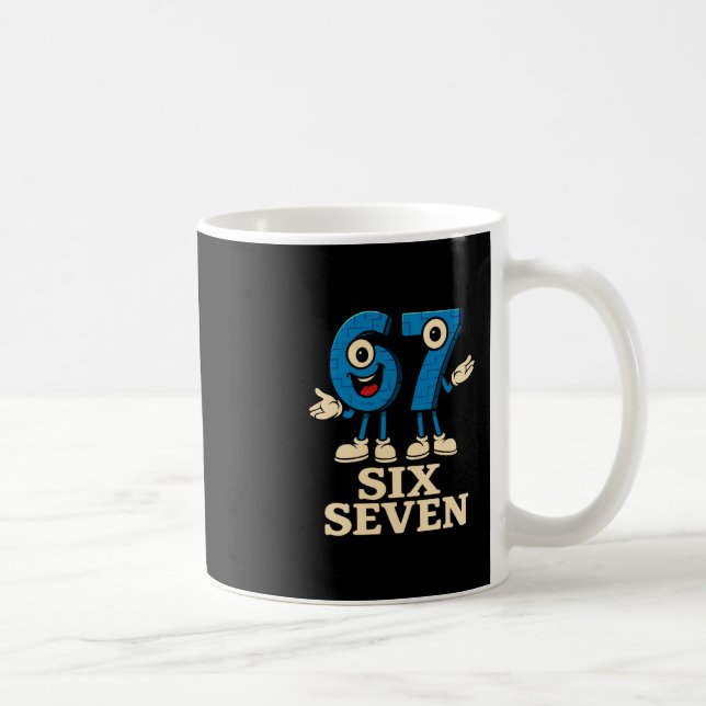 Mug 67 Six Seven 6-7 - Funny Italian Brainrot Kids Gam (Droite)