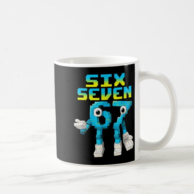 Mug 67 Six Seven 6-7 - Funny Italian Brainrot Kids Gam (Droite)