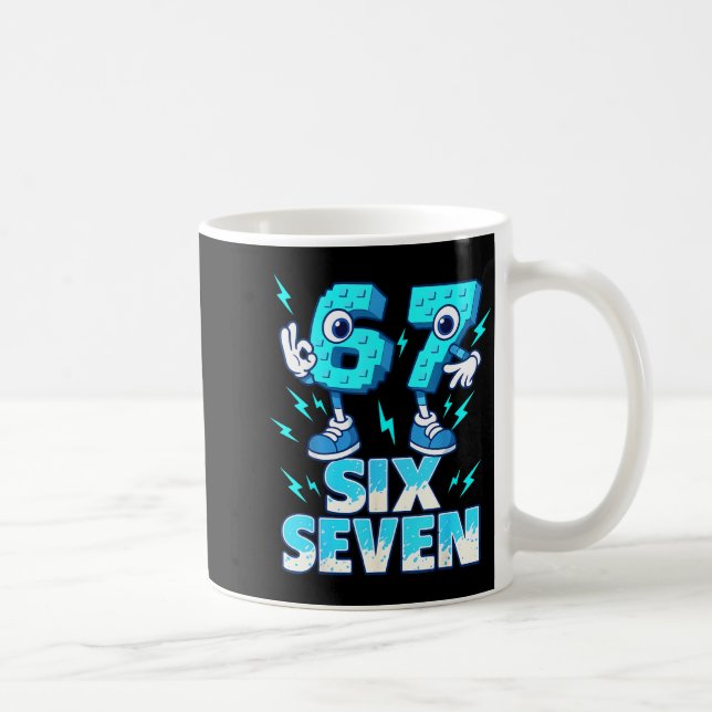 Mug 67 Six Seven 6-7 - Funny Italian Brainrot Kids Gam (Droite)