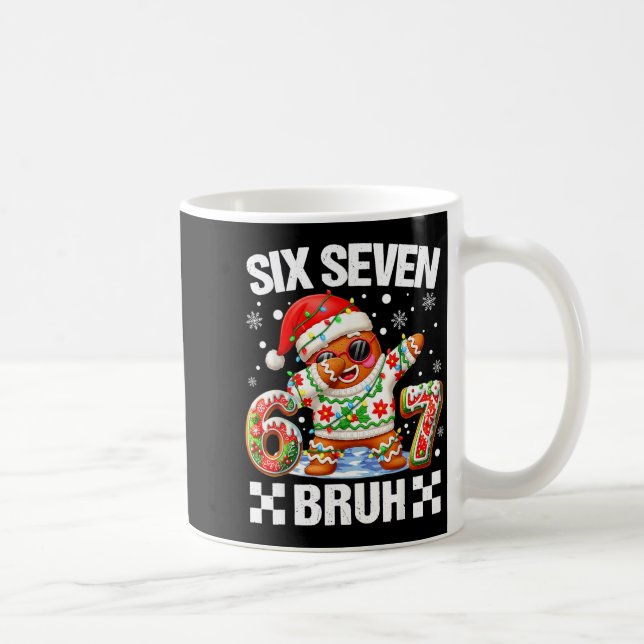 Mug 67 Six Seven Bruh Noël 6 7 Mème Drôle Gingerb (Droite)