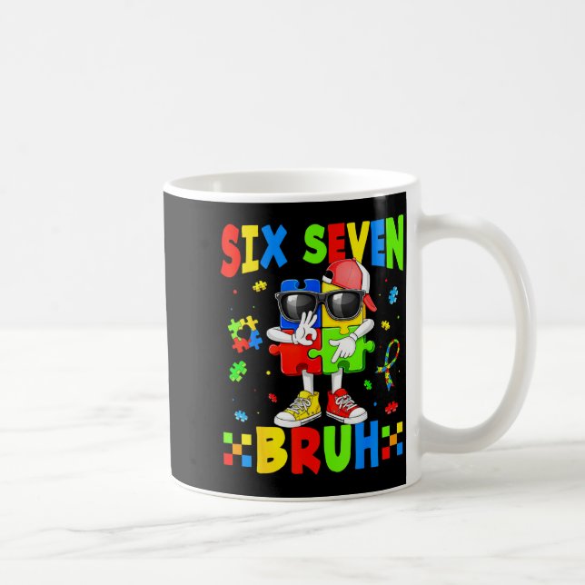 Mug 67 six seven bruh pièce de puzzle pour enfants mam (Droite)