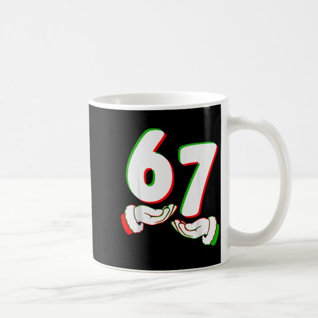 Mug 67 Six Seven Burh Drôle de Noël 6 7 Mème Hommes Fe (Droite)