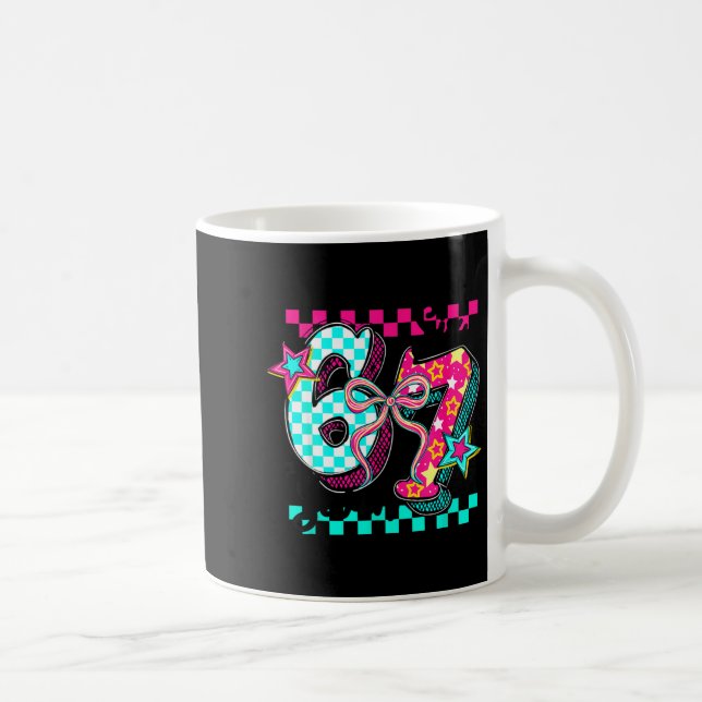 Mug 67 Six Seven Coquette Bow Funny Meme Number Slang  (Droite)