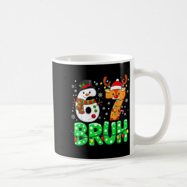 Mug 67 Six Seven Drôle De Bonhomme De Neige Reindeer B (Droite)