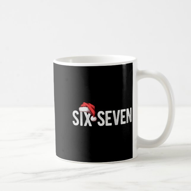 Mug 67 Six Seven Mème Argot Gen Alpha Chapeau de Père  (Droite)