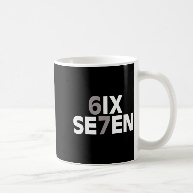 Mug 67 Six Seven Meme Funny Gen Alpha Slang Teens Kids (Droite)
